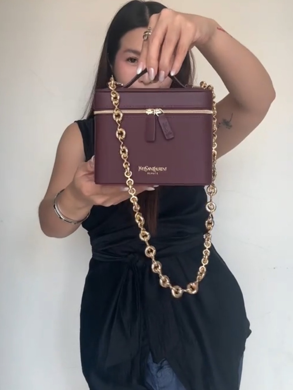 YSL Vanity Burgundy Makeup Case - Picture 6 of 6